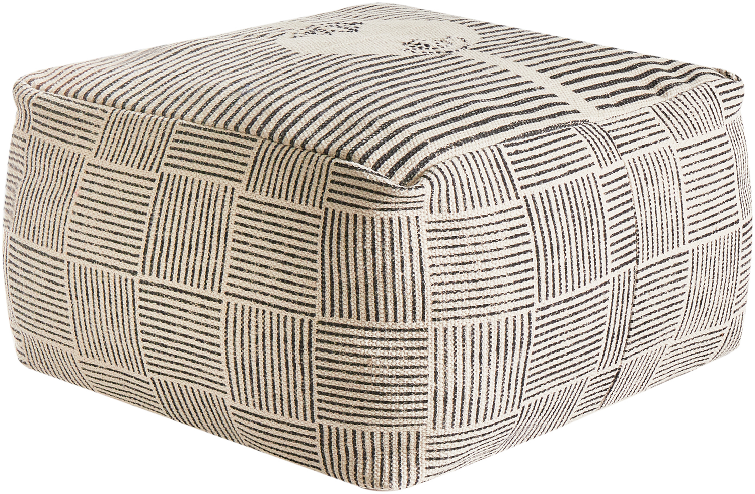 Pouf LUTZ Baumwolle Grau Bild 1