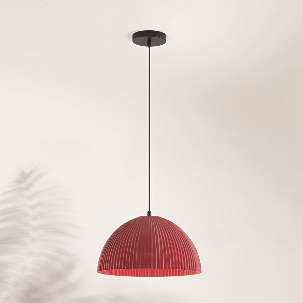 Fabas Luce 3757-40-133 Pendelleuchte Carola bordeaux 36cm E27 Bild 1