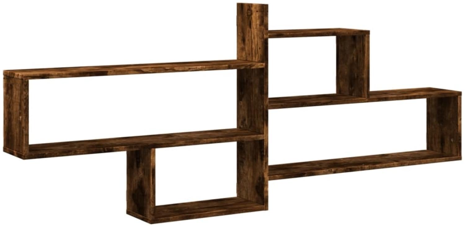 vidaXL Wandregal Räuchereiche 167,5x18x68 cm Holzwerkstoff 853321 Bild 1