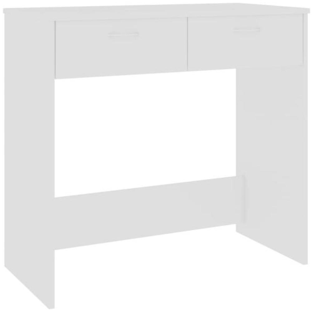 vidaXL Schreibtisch, Holzwerkstoff, Weiß 80×40×75 cm Bild 1