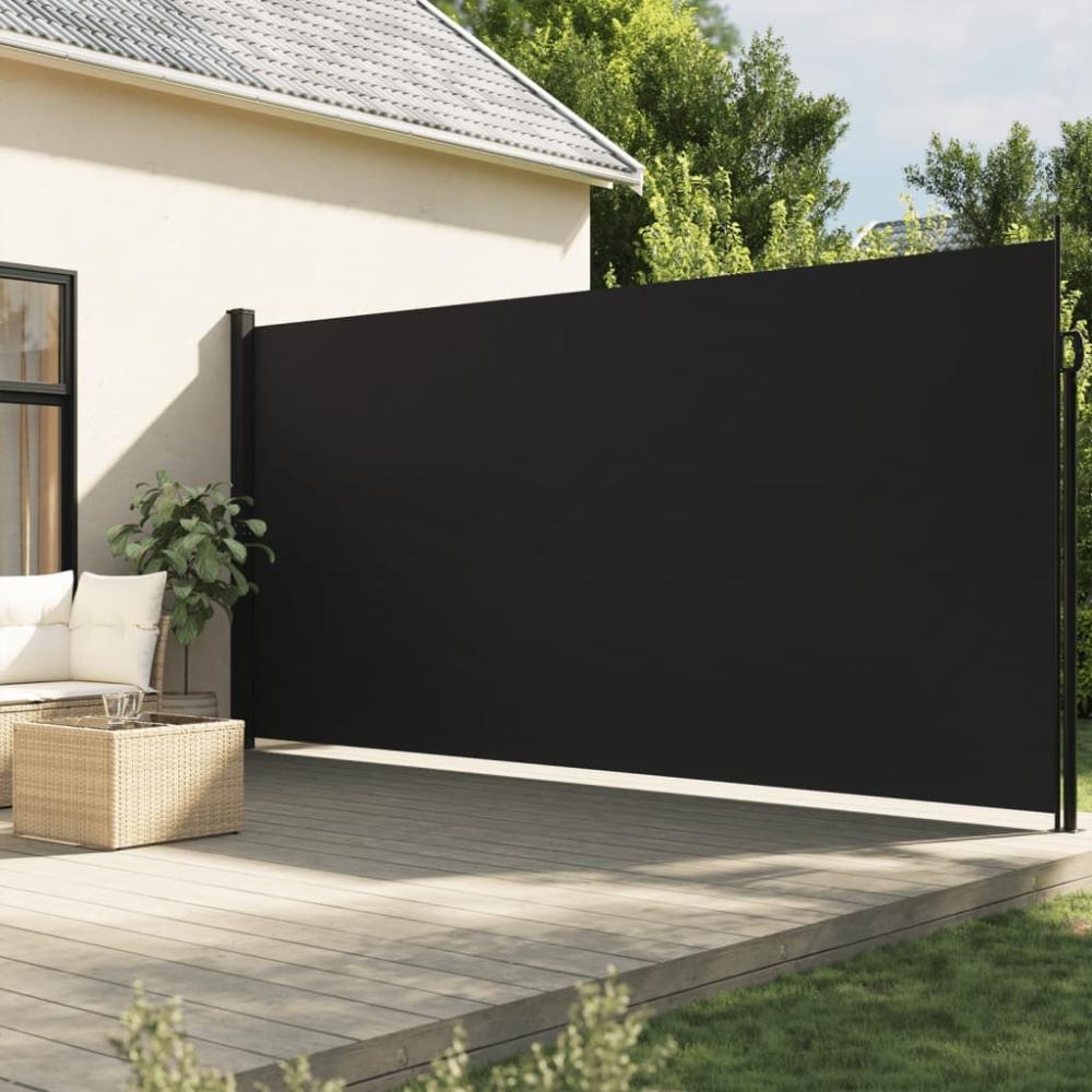 vidaXL Seitenmarkise Ausziehbar Schwarz 220x600 cm 4004564 Bild 1