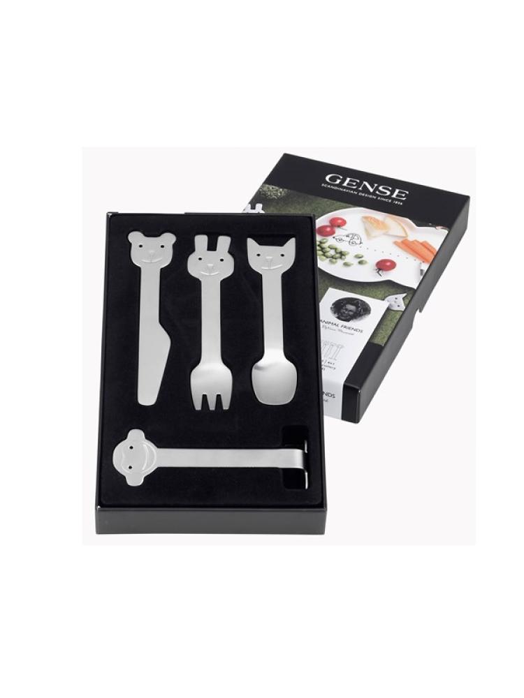 Gense Animal Friends childrens cutlery 4 pcs Bild 1