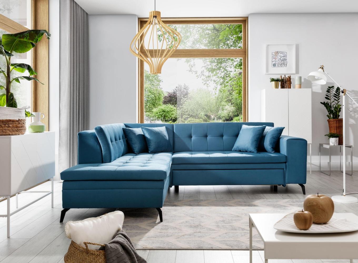 Wohnideebilder Lanvin Blau Ecksofas & Eckcouches CO-LAN-LT-38SA Bild 1