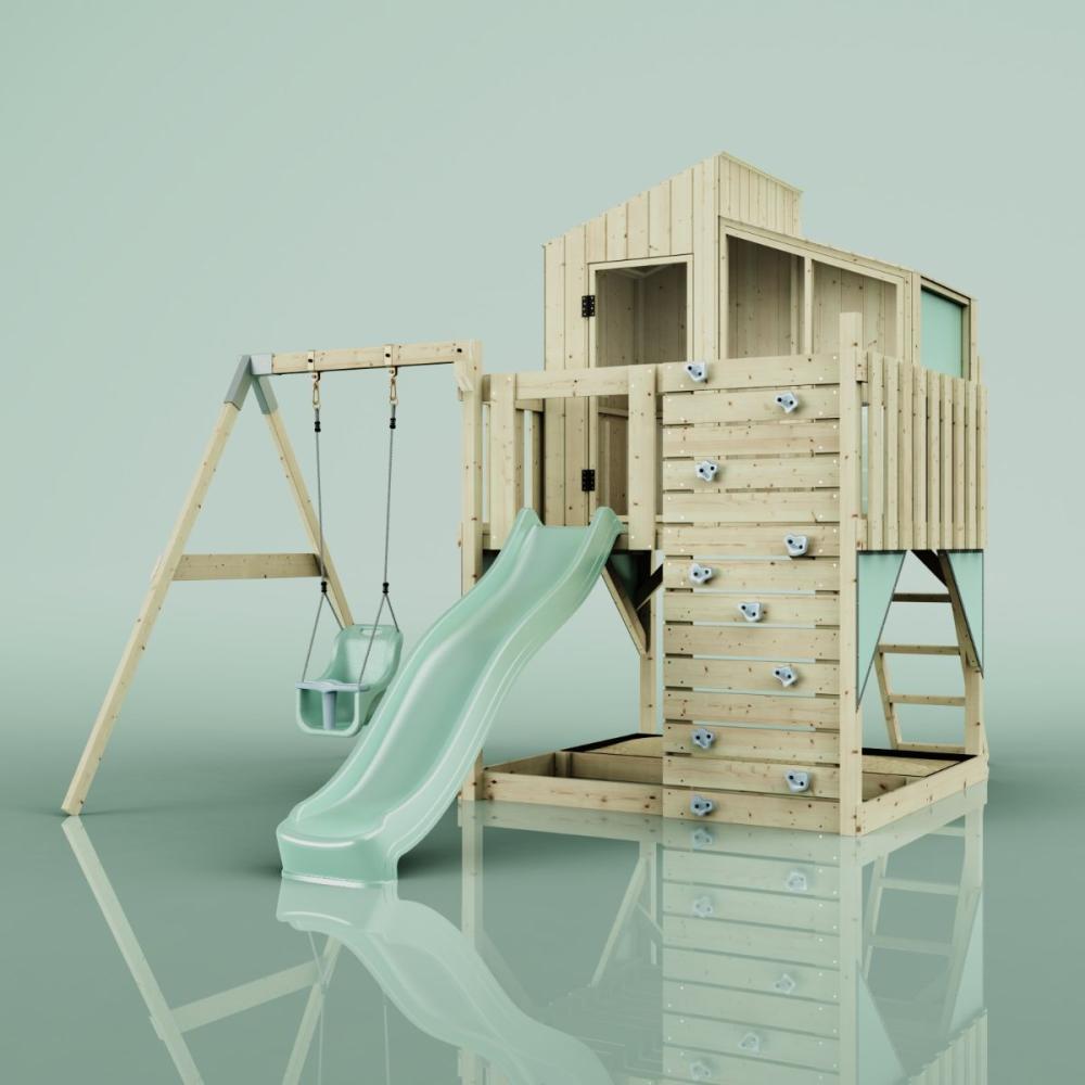 PolarPlay Spielturm Lotta aus Holz in Grün Bild 1