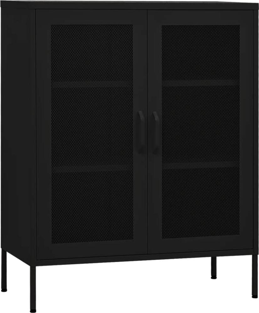 vidaXL Lagerschrank Schwarz 80 x 35 x 101,5 cm Stahl [336178] Bild 1