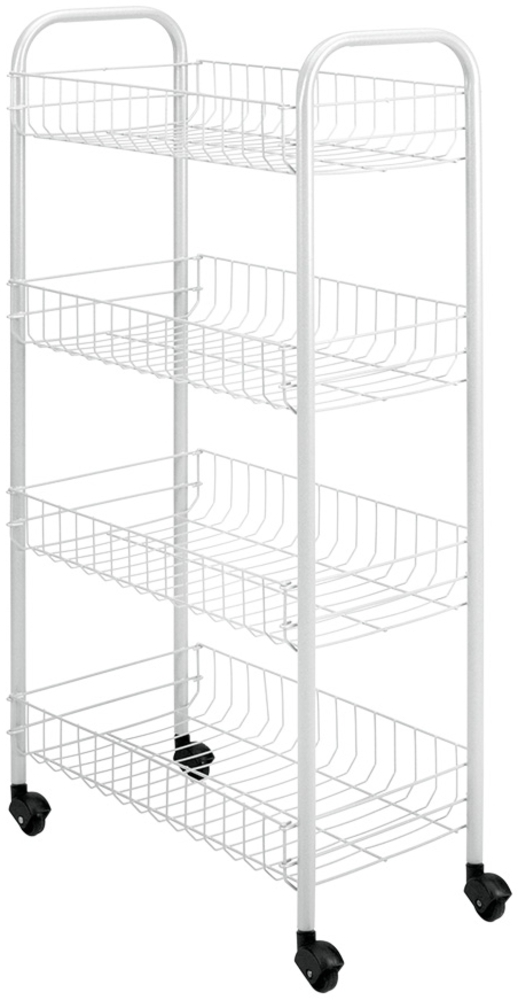 METALTEX 340634 Pisa Allzweckwagen mit 4 Etagen / Rollregal, Höhe 84 cm Bild 1