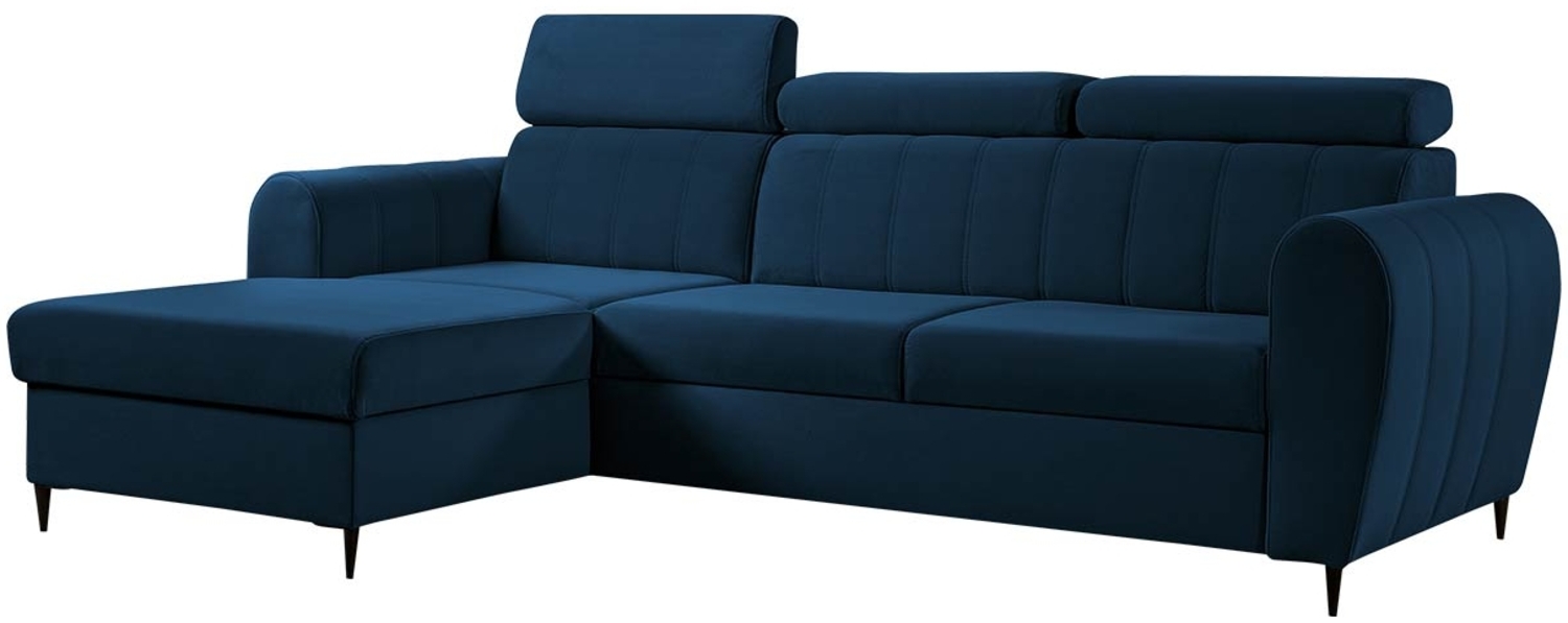 Ecksofa Fizlu Mini, Verstellbare Kopfstütze, Bettkasten, Schlaffunktion (Kronos 09, Seite: Links) Bild 1