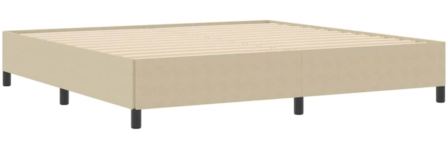 vidaXL Bettgestell Grau-Grün 200 x 200 cm Cordstoff 42006991 Bild 1