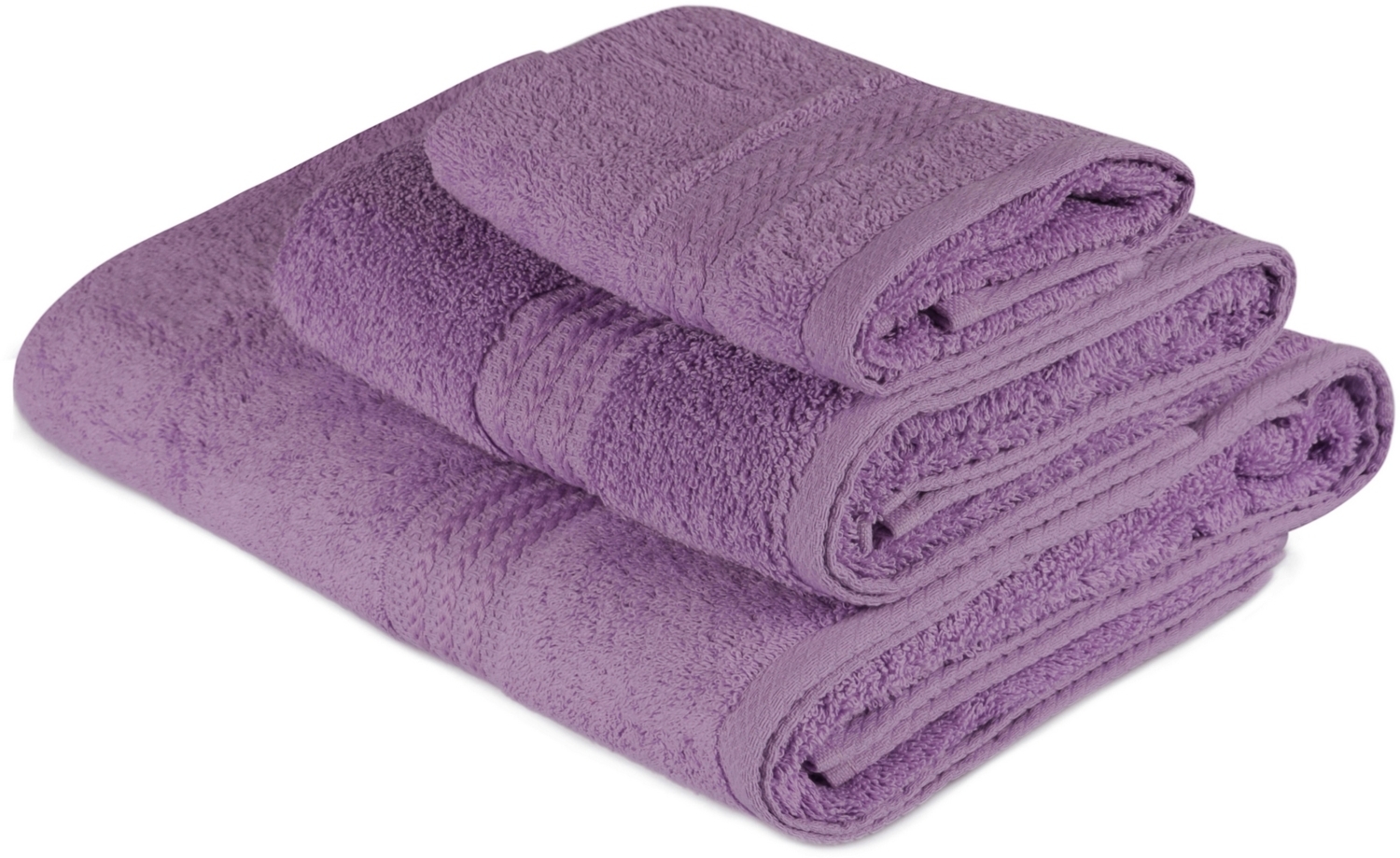 Handtuchset (3-teilig), 'Rainbow ', Lila Bild 1