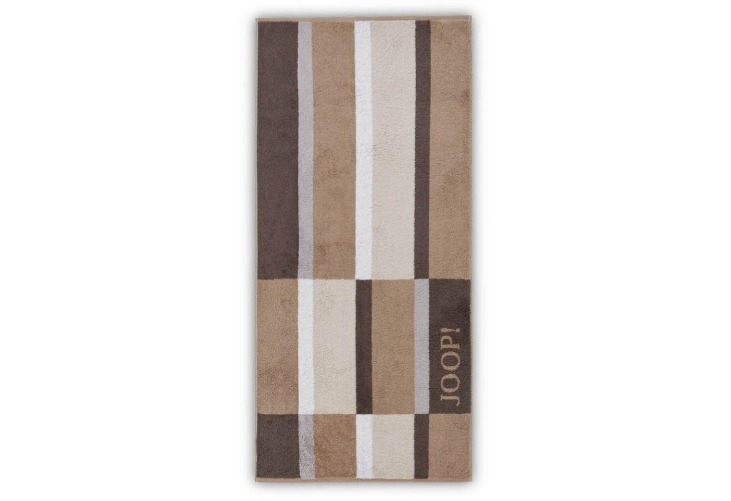 Joop! Handtuch Handtücher 50x100 Shades Checked 1688-33 sand braun Bild 1