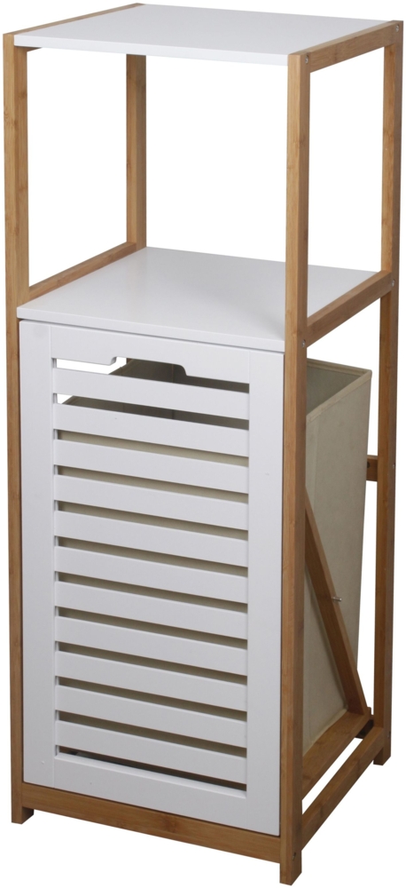 casa NOVA Badregal mit Wäschesammler BHT 36x98x33 cm bunt Badezimmer-Regal Duschregal Bild 1