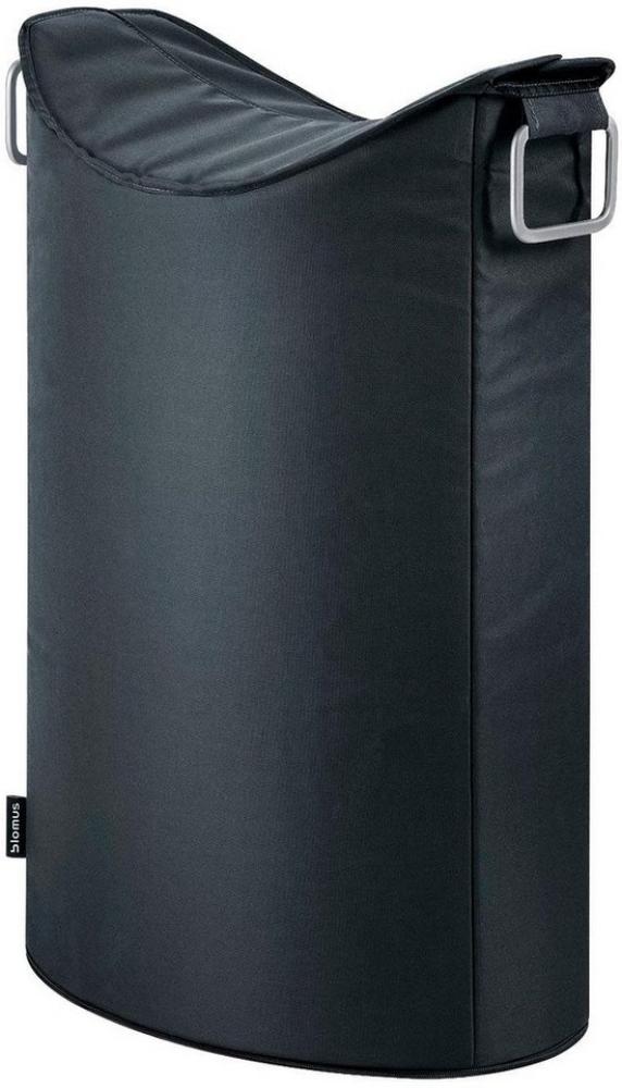 Blomus Frisco Wäschesammler, Wäschekorb, Wäschebox, Aluminium / Kunstfaser, Black, 65 L, 66348 Bild 1