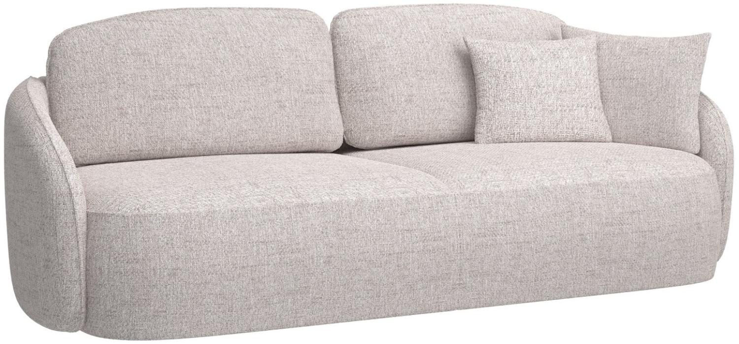 Selsey Savoy - 3-Sitzer Sofa mit Schlaffunktion und Bettkasten, hellbeige Bild 1