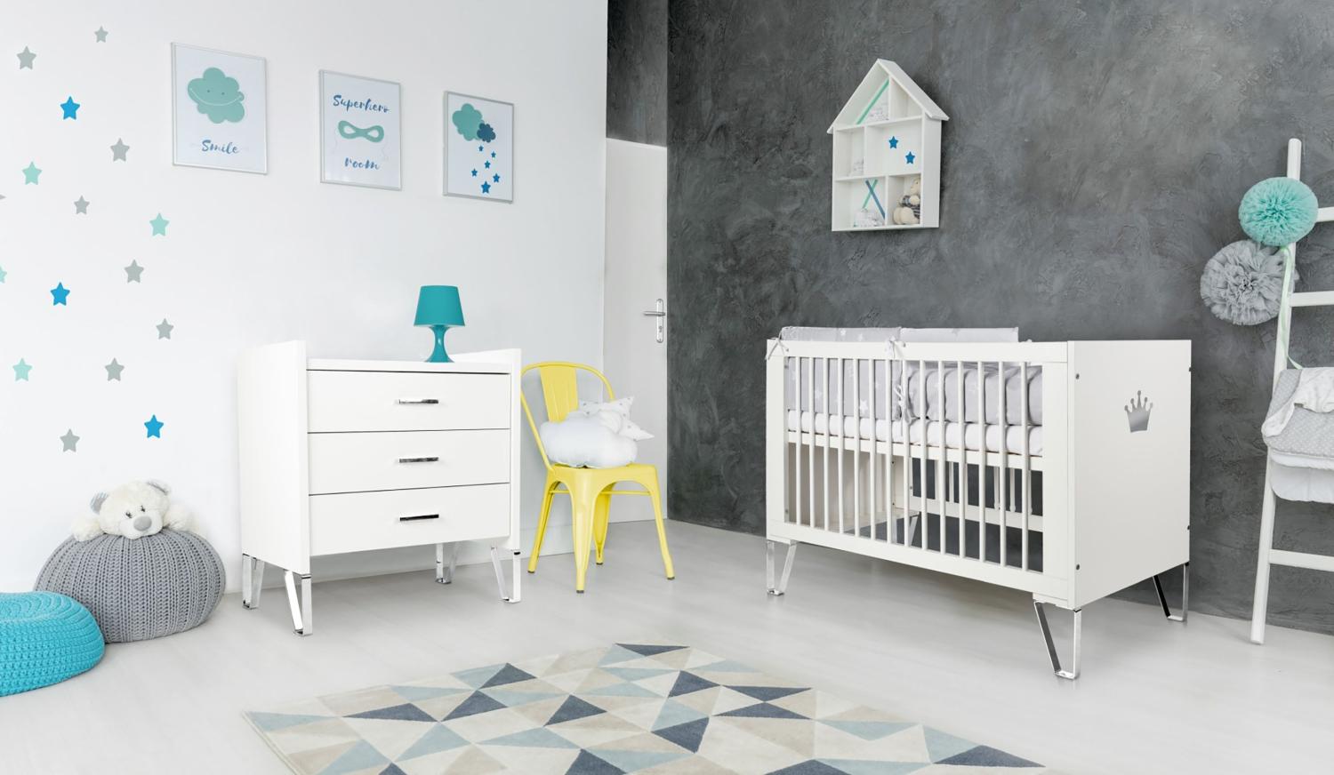 Babyzimmer-Set \"Blanka\", 2-teilig, weiß Bild 1