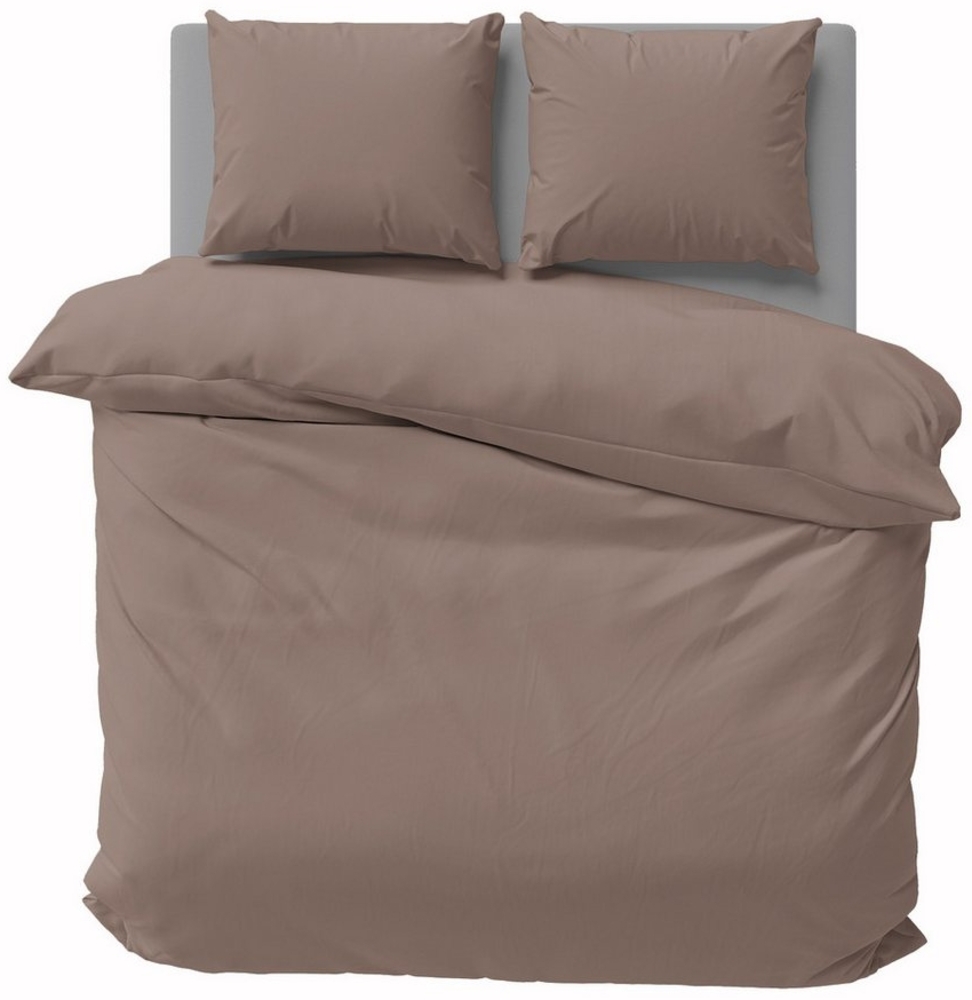 Visaggio Bettwäsche Mikrofaser Uni 135x200 155x220 200x200 Einfarbig Allergiker geeignet, Microfaser, 3 teilig, Einfarbige Bettbezug Set, mit YKK Reißverschluss, Atmungsaktiv Bild 1