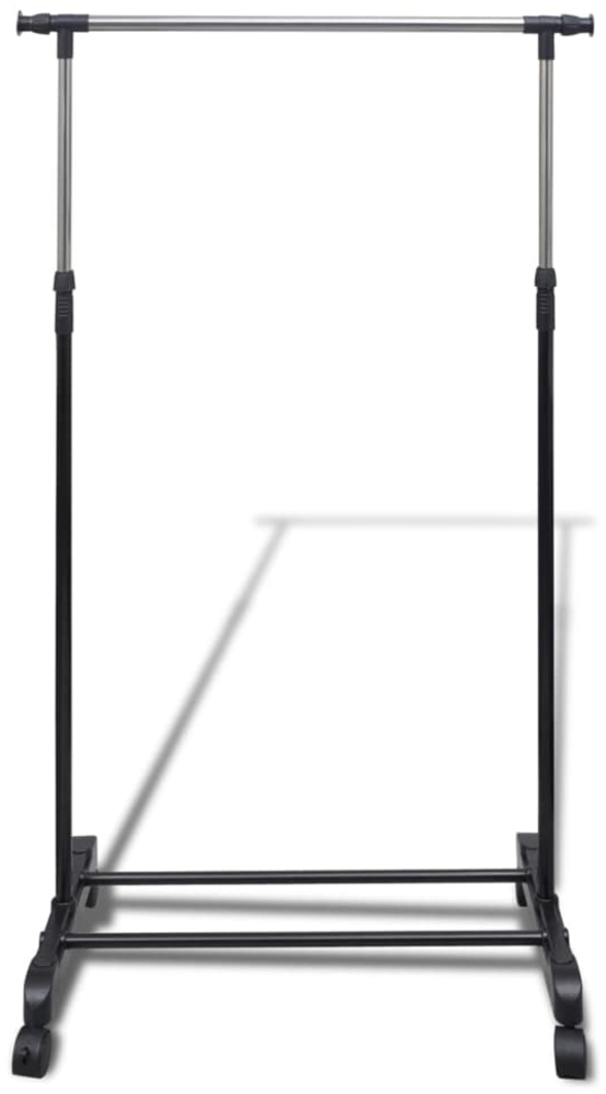 vidaXL Verstellbarer Kleiderständer 4 Rollen 1 Kleiderstange 50259 Bild 1