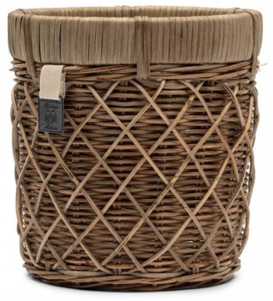 Riviera Maison Pflanztopf Blumentopf Diamond Weave Rustic Rattan (22cm) 474930 Bild 1