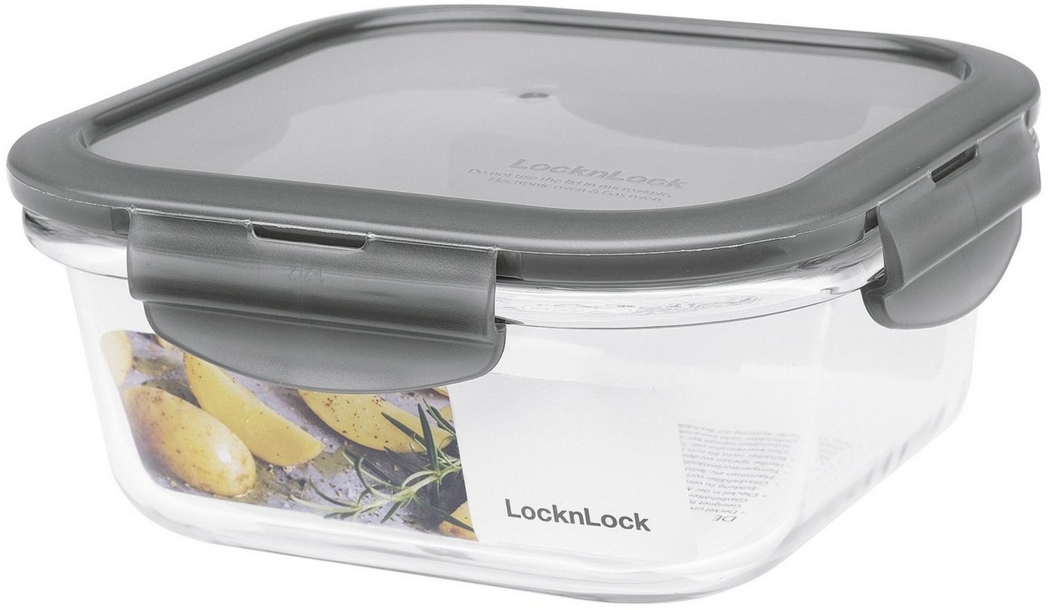 Box "Boroseal" 0,75 l quadratisch 15,5 x 15,5 x 6,9 cm, transparent Bild 1