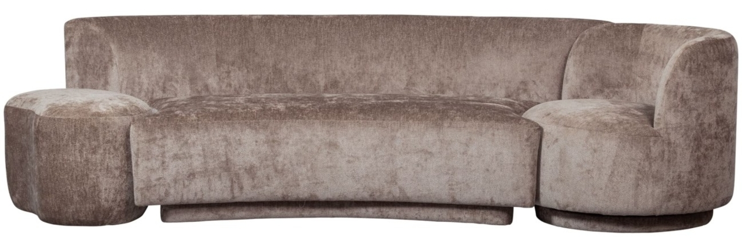 BePureHome Sofa Combi-Popular: Bank+Sessel+Pouf, Taupe, 270 x 97 x 72 cm Bild 1