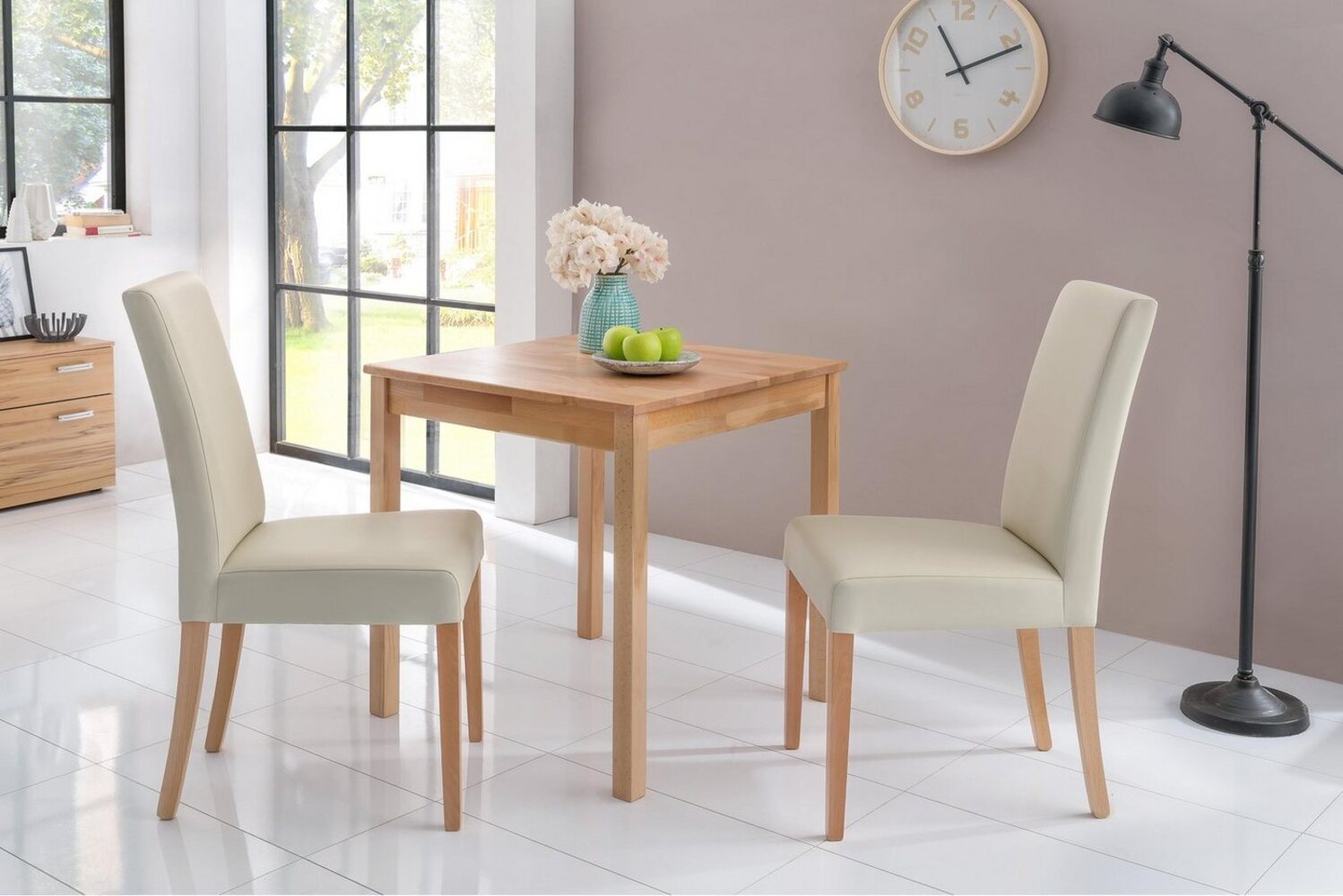 Home affaire Essgruppe Lea, TOPSELLER!, (Set, 3-tlg, Essgruppe 3 tlg, OTTOs Choice), Massivholz, verschiedene Ausführungen wählbar Bild 1