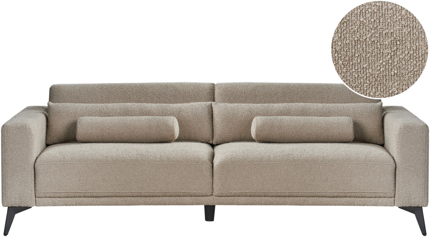 3-Sitzer Sofa Bouclé taupe ANGE Bild 1