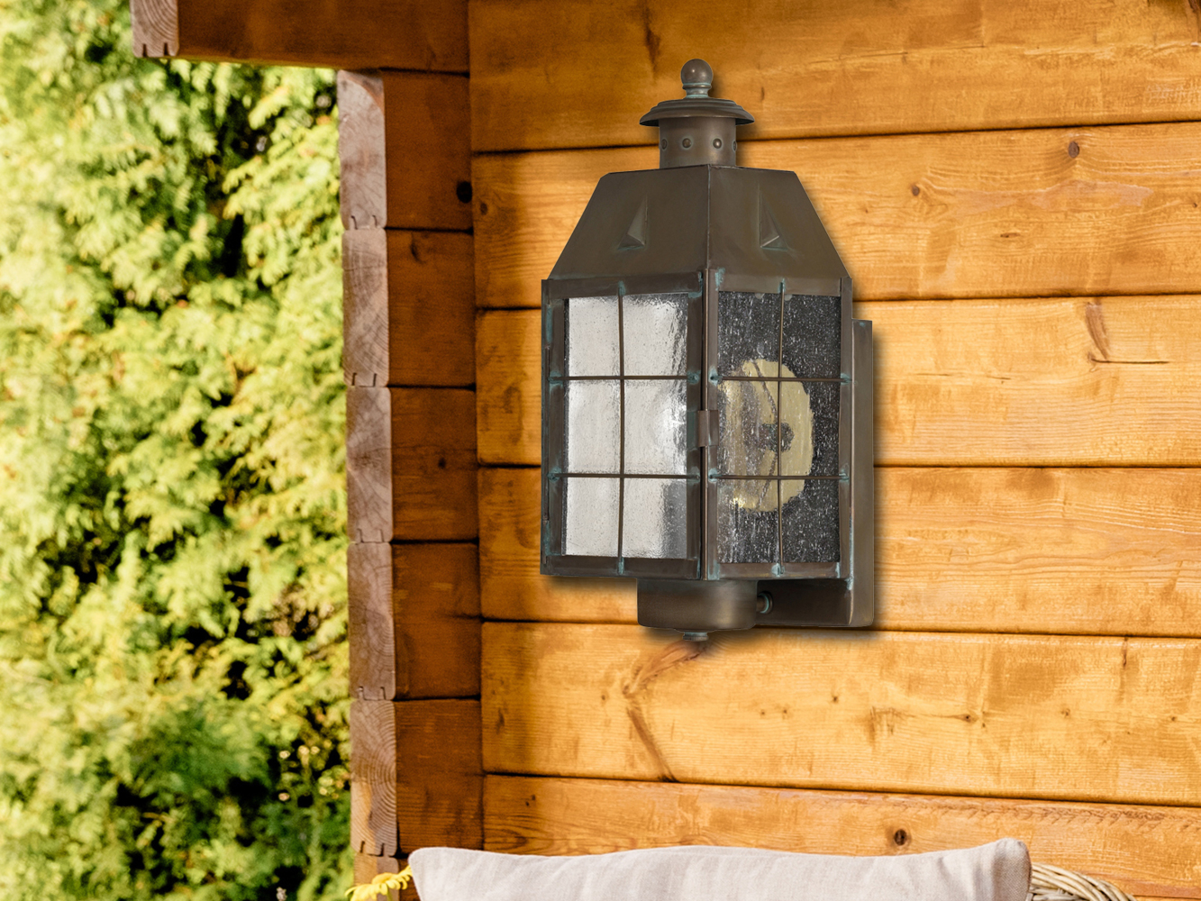 LED Außenwandleuchte im antiken Landhausstil, Höhe 34cm Bild 1