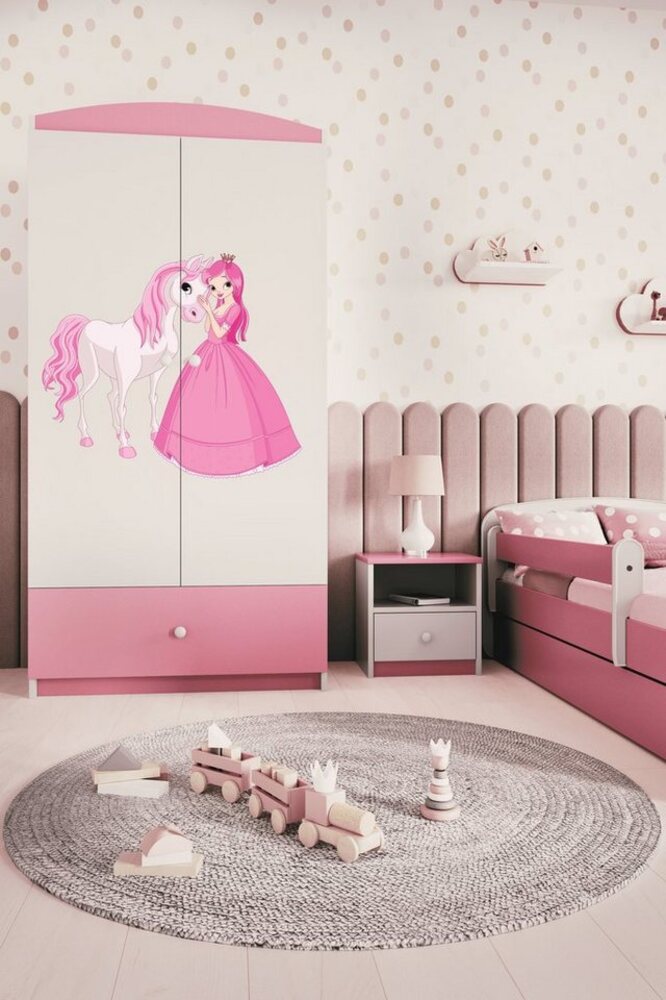 Bjird Kinderkleiderschrank Kleiderschrank Babydreams (4 Einlegeböden und Schublade) 175x90x52 cm Bild 1