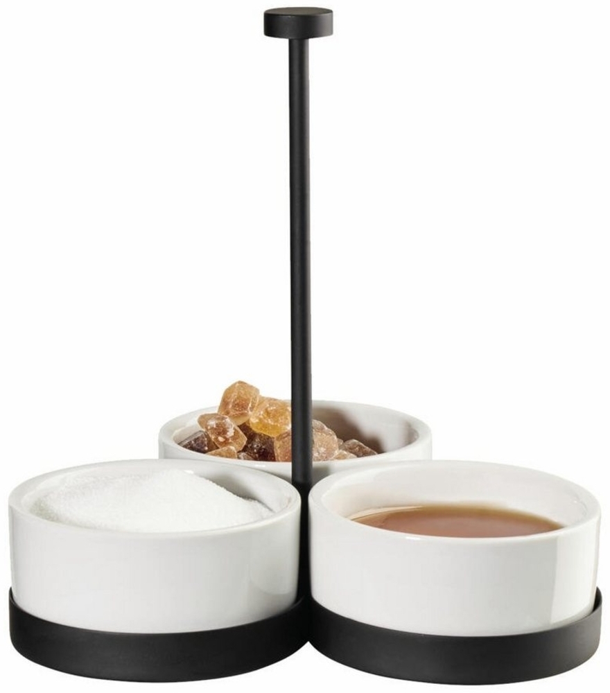 Cabaret inkl. 3 Schälchen schwarz ligne noire ASA Selection Etagere - Backofen geeignet, Spülmaschinengeeignet Bild 1