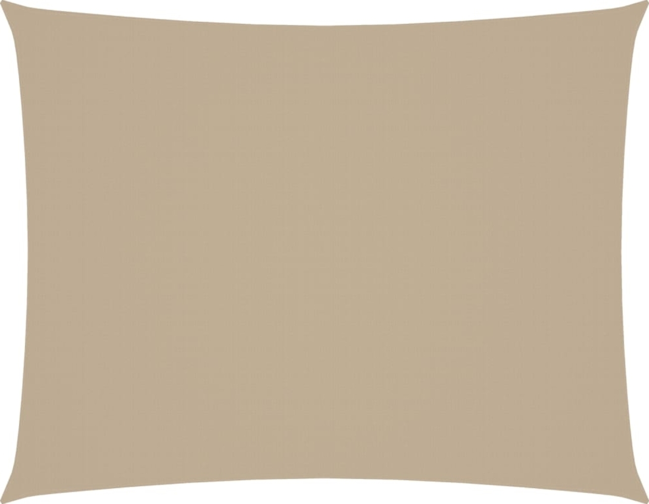 vidaXL Sonnensegel Oxford-Gewebe Rechteckig 6x7 m Beige 135167 Bild 1