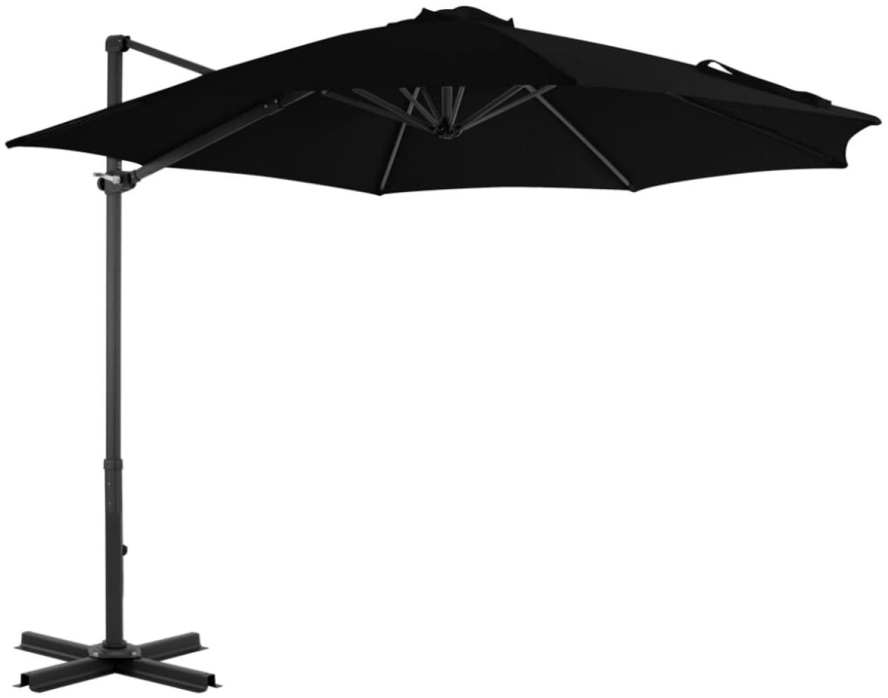 vidaXL Ampelschirm mit Aluminium-Mast 300 cm Schwarz 46988 Bild 1