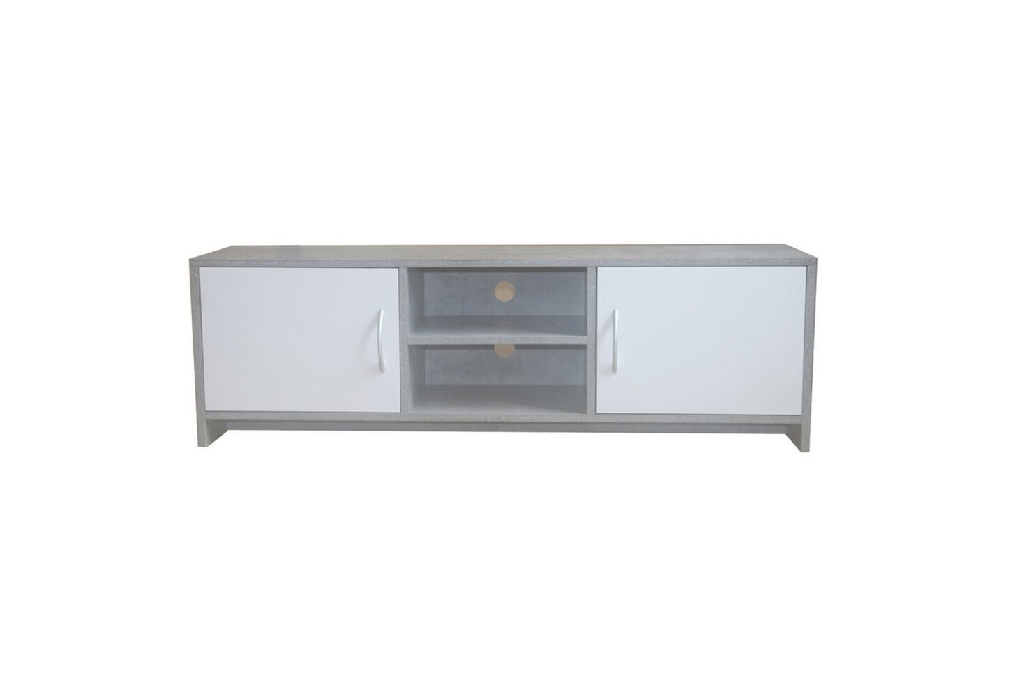 HTI-Living Lowboard TV-Schrank Thekla Beton/Weiß (Stück, 1 Lowboard), TV-Bank Lowboard Bild 1