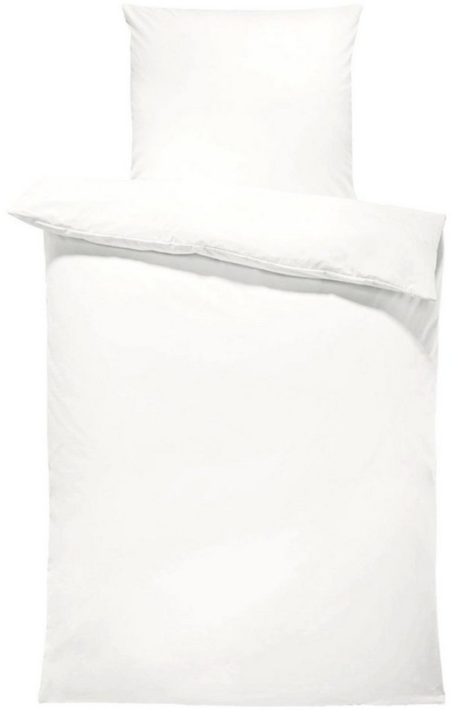 One Home Bettwäsche Unifarben Einfarbig, Renforcé, 2 teilig, Baumwolle mit Reißverschluss, Übergröße Bild 1