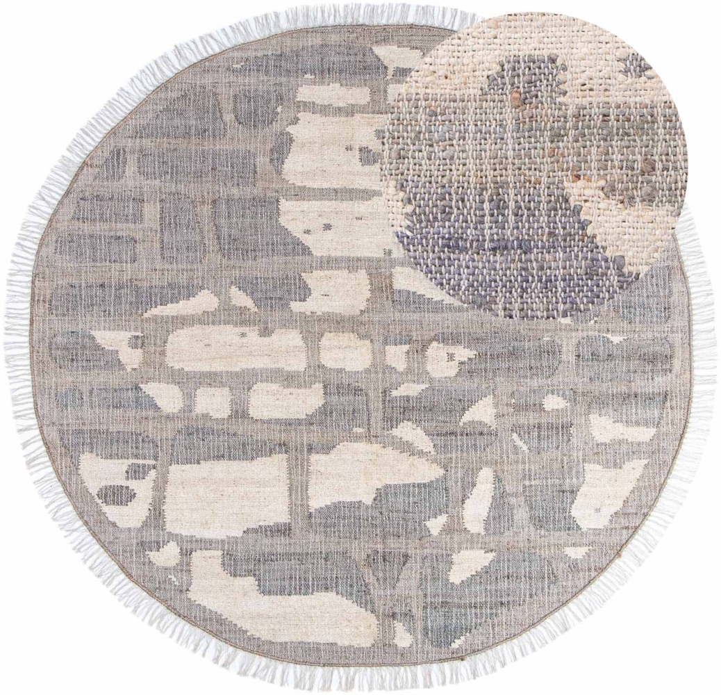 Morgenland Sisalteppich - Alistair - rund - 200 x 200 - Grau Bild 1