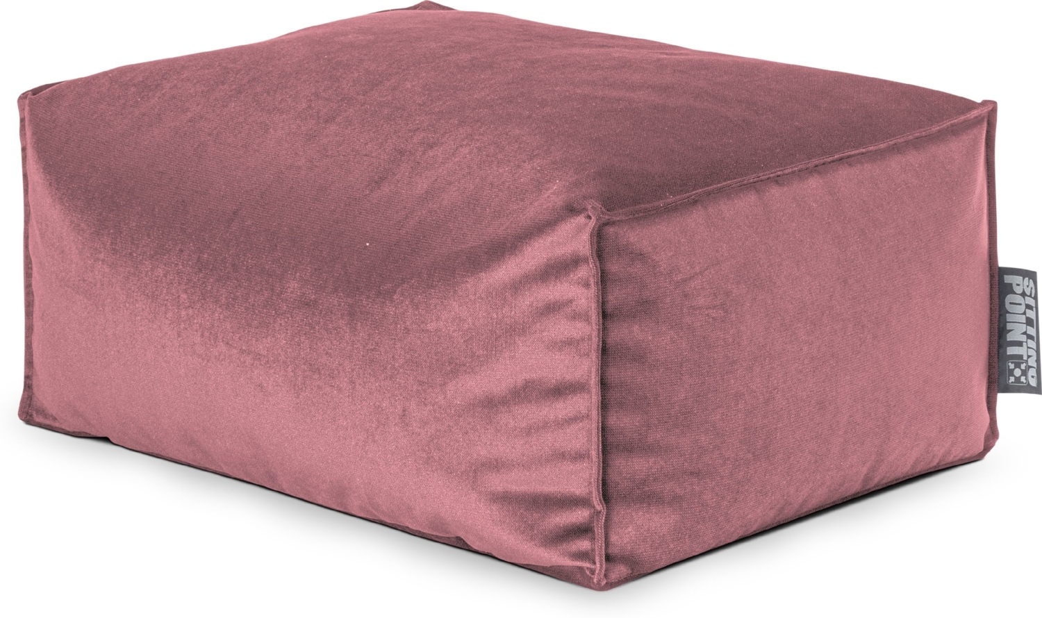 Sitting Point Sitzsack Marla Roll Samt Altrose Bild 1