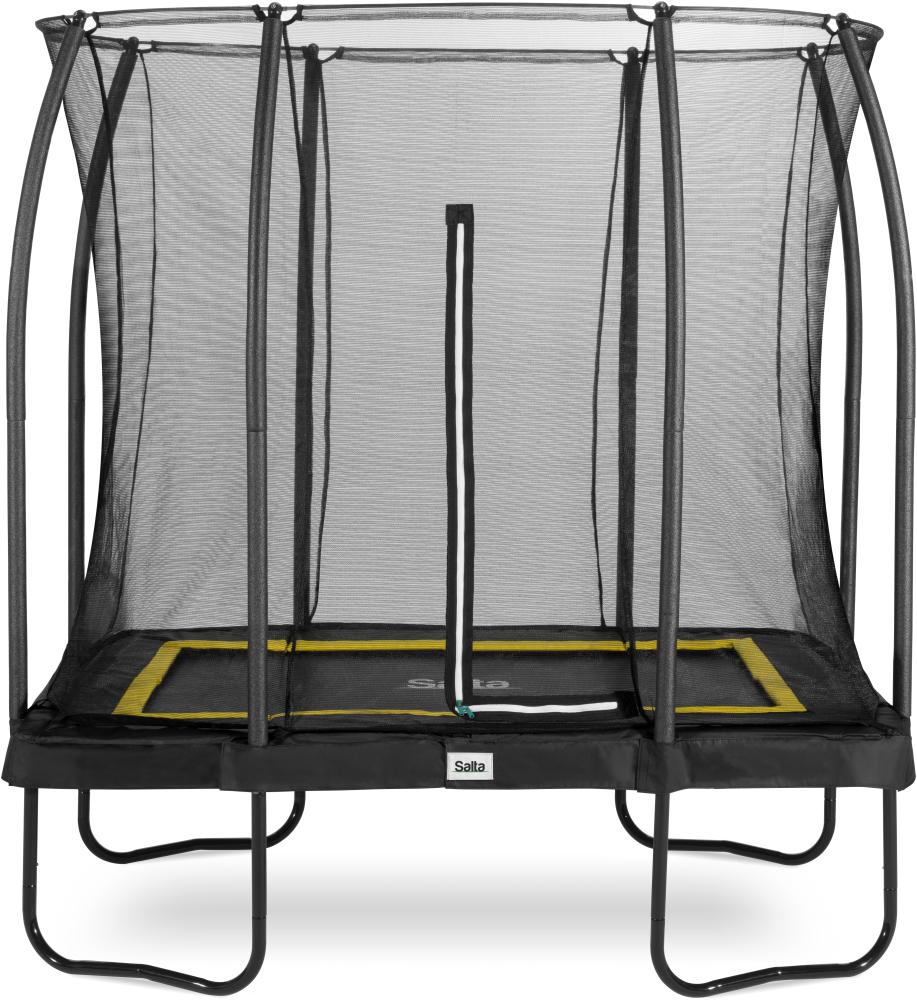 Salta 'Comfort Edition' Trampolin inkl. Sicherheitsnetz, rechteckig, schwarz, 214 x 153 cm Bild 1