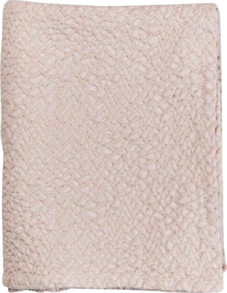 Meyco Knots Velours-Babydecke, Rosa, 75 x 100 cm Bild 1