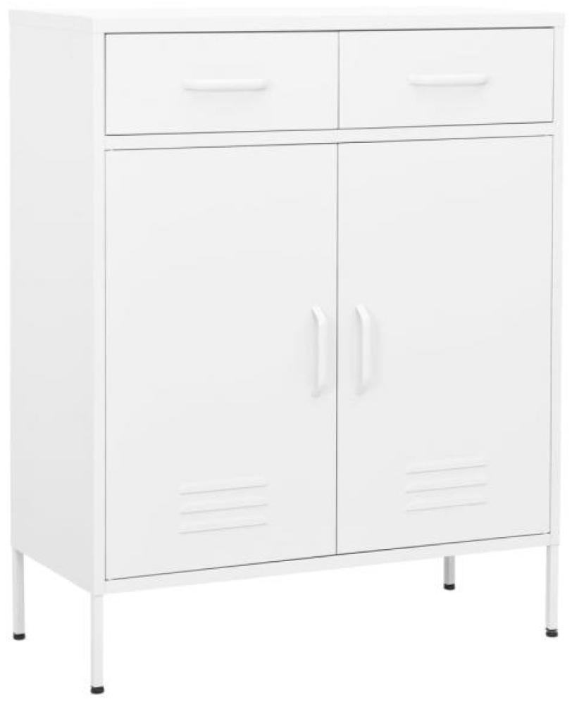 vidaXL Lagerschrank Weiß 80x35x101,5 cm Stahl [336161] Bild 1