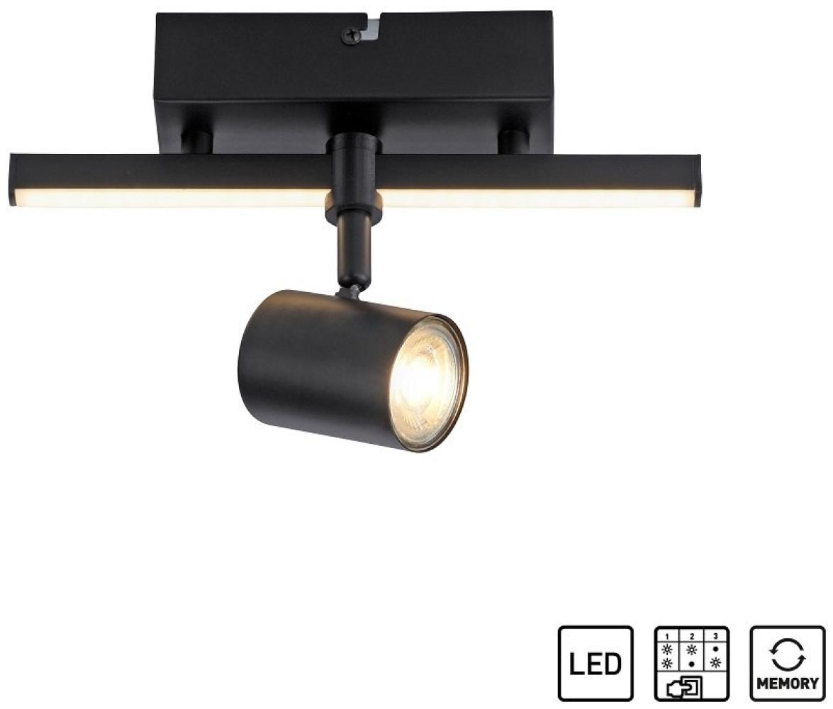 Paul Neuhaus 6523-18 BARIK LED Wand- und Deckenleuchte Schwarz Bild 1