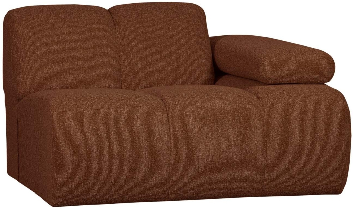 Modulsofa Mojo Boucle 1er Arm-Rechts, Rostbraun Bild 1