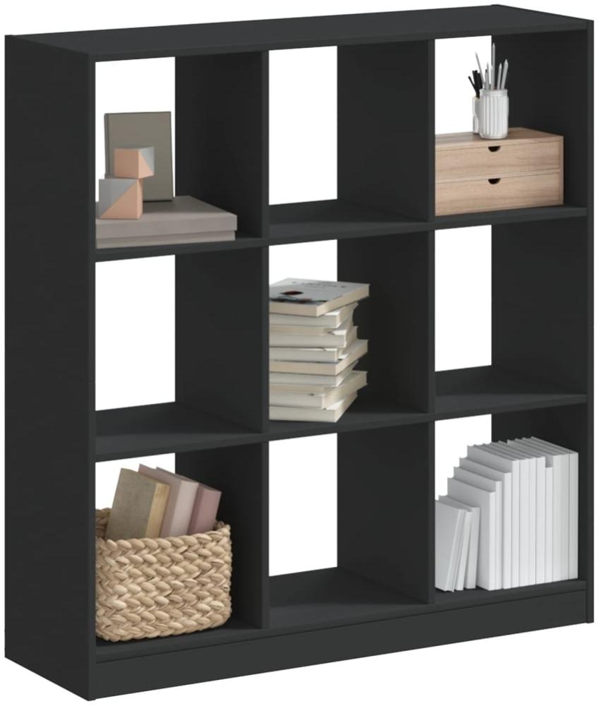 vidaXL Bücherregal Schwarz 102x32x108 cm Holzwerkstoff 3307838 Bild 1