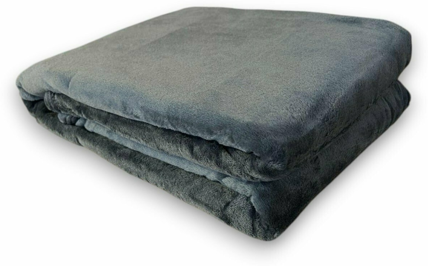 Wohndecke Flanell » XL Kuscheldecke » Tagesdecke 150x200 cm » weiche Couchdecke - Anthrazit Bild 1