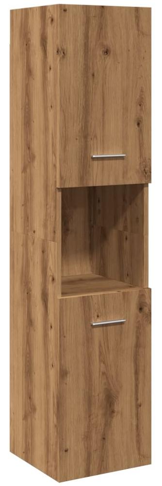 vidaXL Bad-Hängeschrank Artisan-Eiche 30x30x130 cm Holzwerkstoff 856222 Bild 1