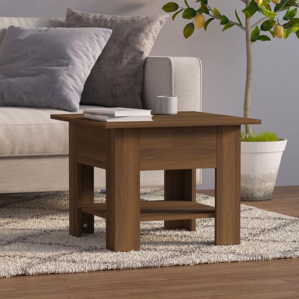 Couchtisch Braun Eichen-Optik 55 x 55 x 42 cm Spanplatte [813079] Bild 1