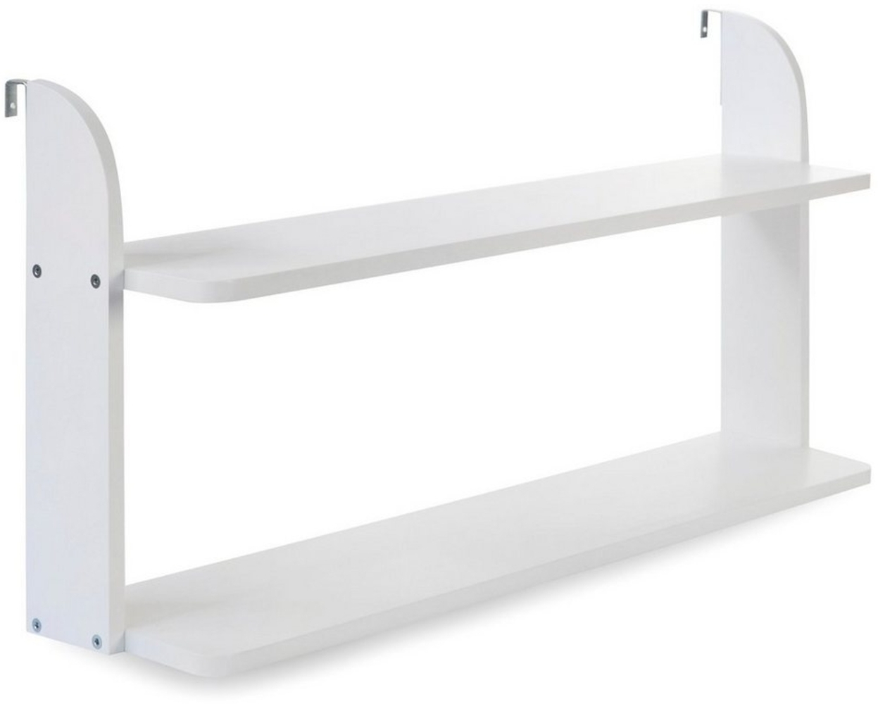 Einhängeregal für Hochbett 2 Ablagen, Holz Weiß Bild 1
