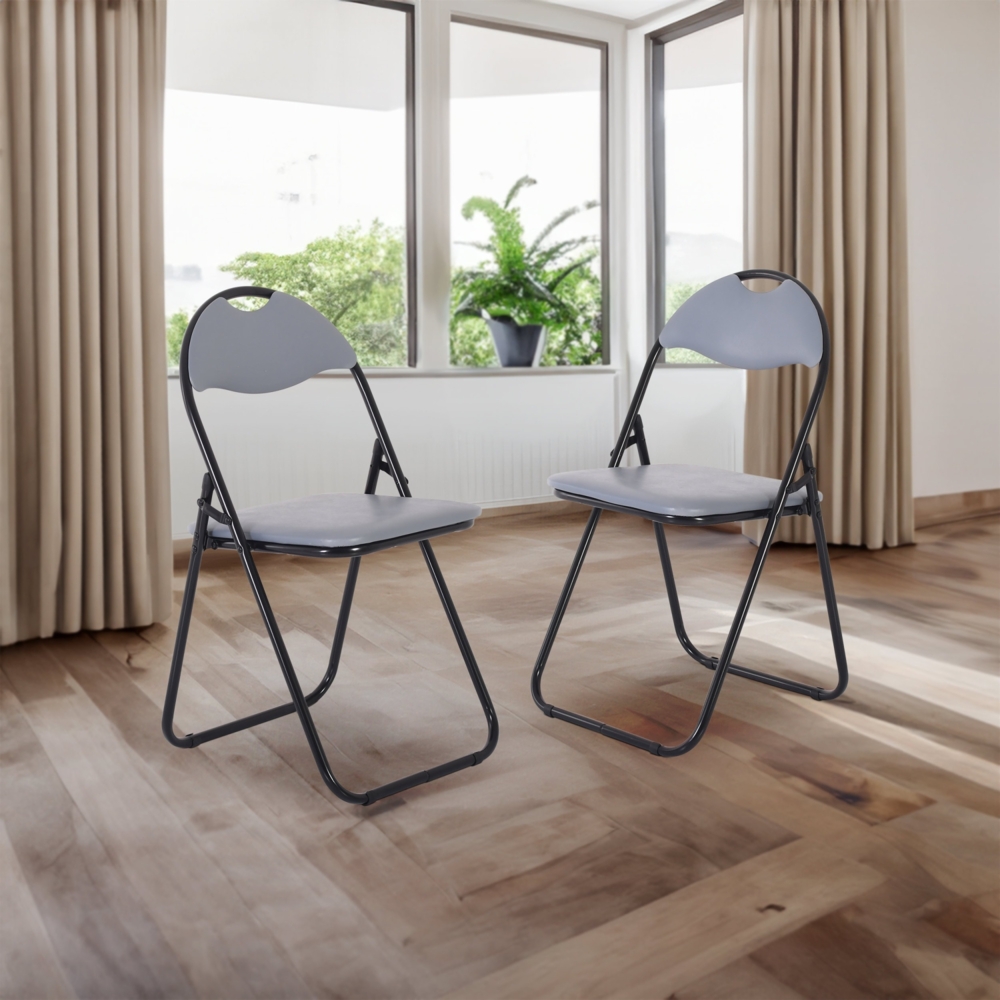 Raburg Klappstuhl Gästestuhl-Set zum Klappen, gepolstert, Metallgestell, Paul (Set, 4 St), bis 100 kg belastbar, für Gäste, Büro, Event & Party Bild 1