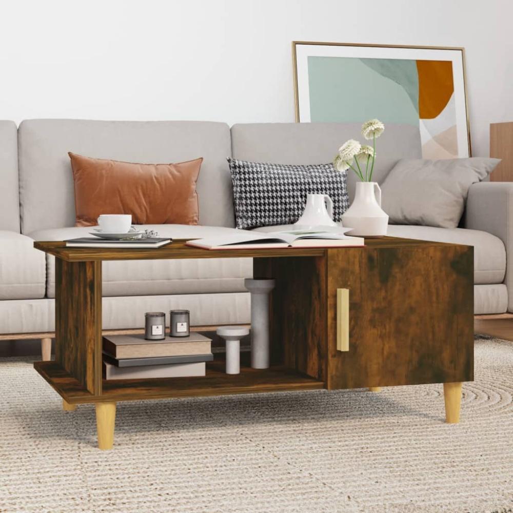 Couchtisch Räuchereiche 90 x 50 x 40 cm Holzwerkstoff [817543] Bild 1