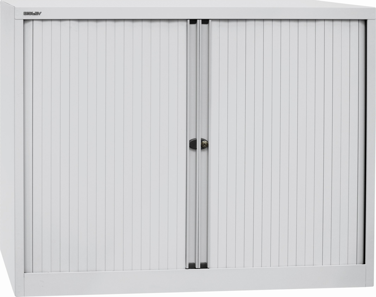 Bisley 'EuroTambour' Rollladenschrank, 120,0 cm, Lichtgrau, 2 Einlegeböden Bild 1