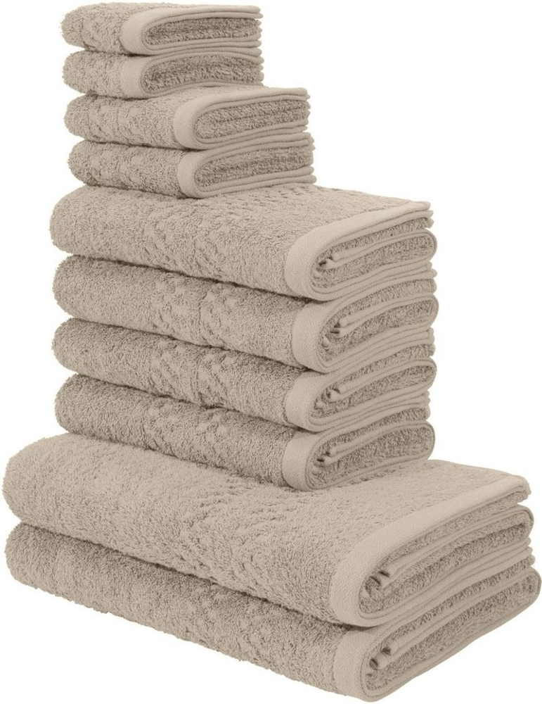 my home Handtuch Set Regona, als 10 tlg Set und Serie, Premium Handtücher, 500 gr/m², Frottier (Set, 10-St), Duschtücher, Handtücher, Gästetücher, Seiftücher, 5 Jahre Garantie Bild 1