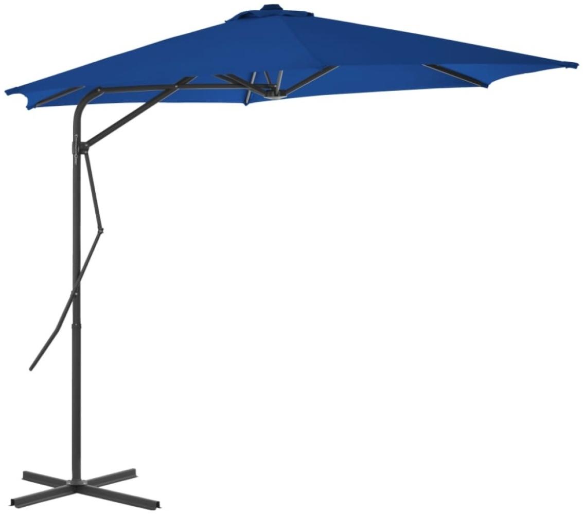 vidaXL Sonnenschirm mit Stahl-Mast 300x230 cm Blau 312521 Bild 1