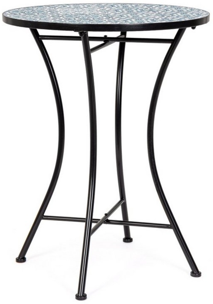 Bizzotto Esstisch Samos aus Metall, Ø 60 cm, Geeignet für 1-2 Personen Bild 1